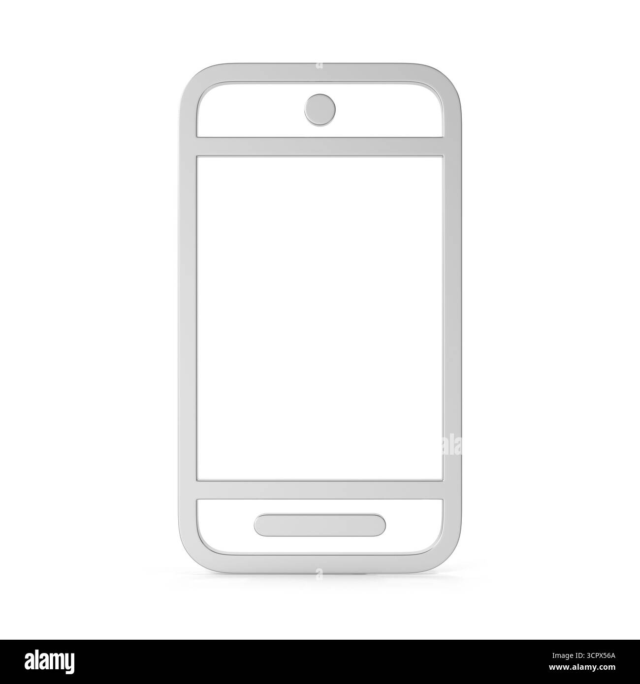 Rendu 3D de l'icône smartphone Banque D'Images