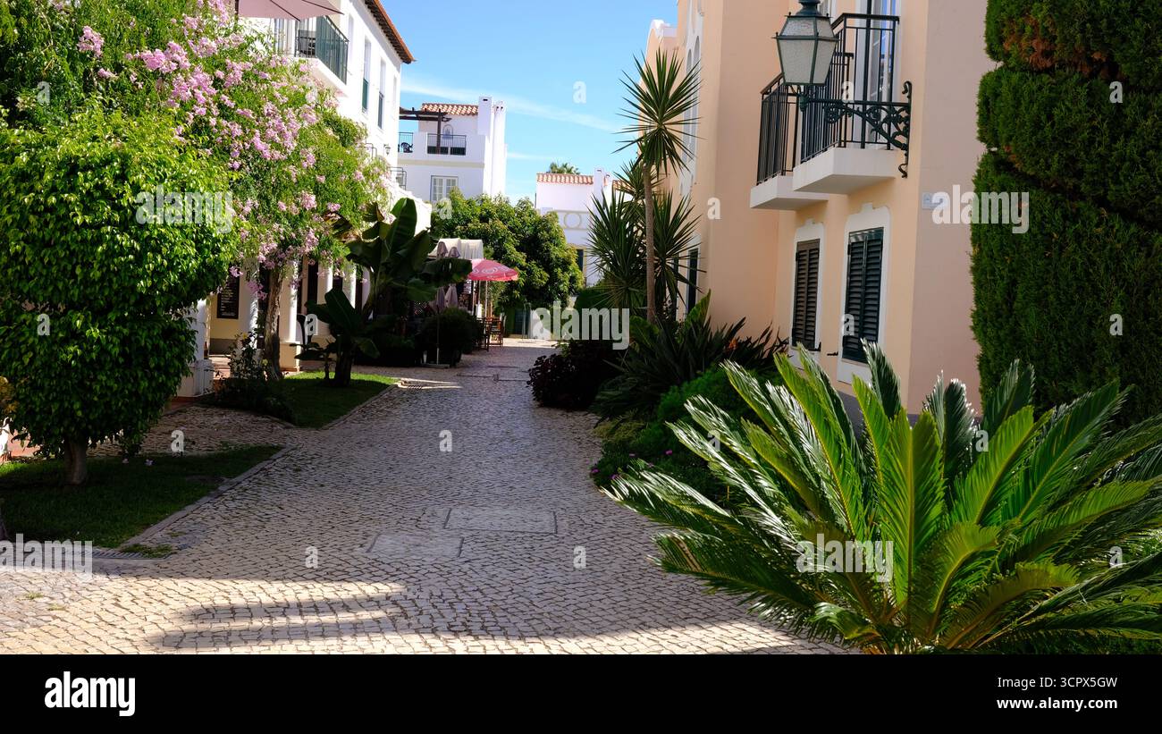 Le vieux village, Vilamoura, appartements construits à cet effet, Algarve, Portugal Banque D'Images