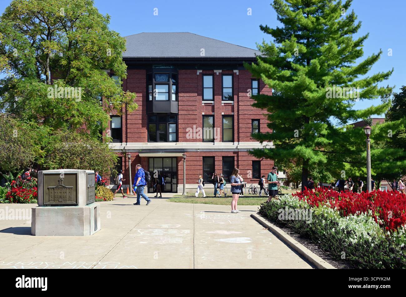 Normal, Illinois, États-Unis. Moulton Hall sur le campus de l'Université d'État de l'Illinois. Banque D'Images