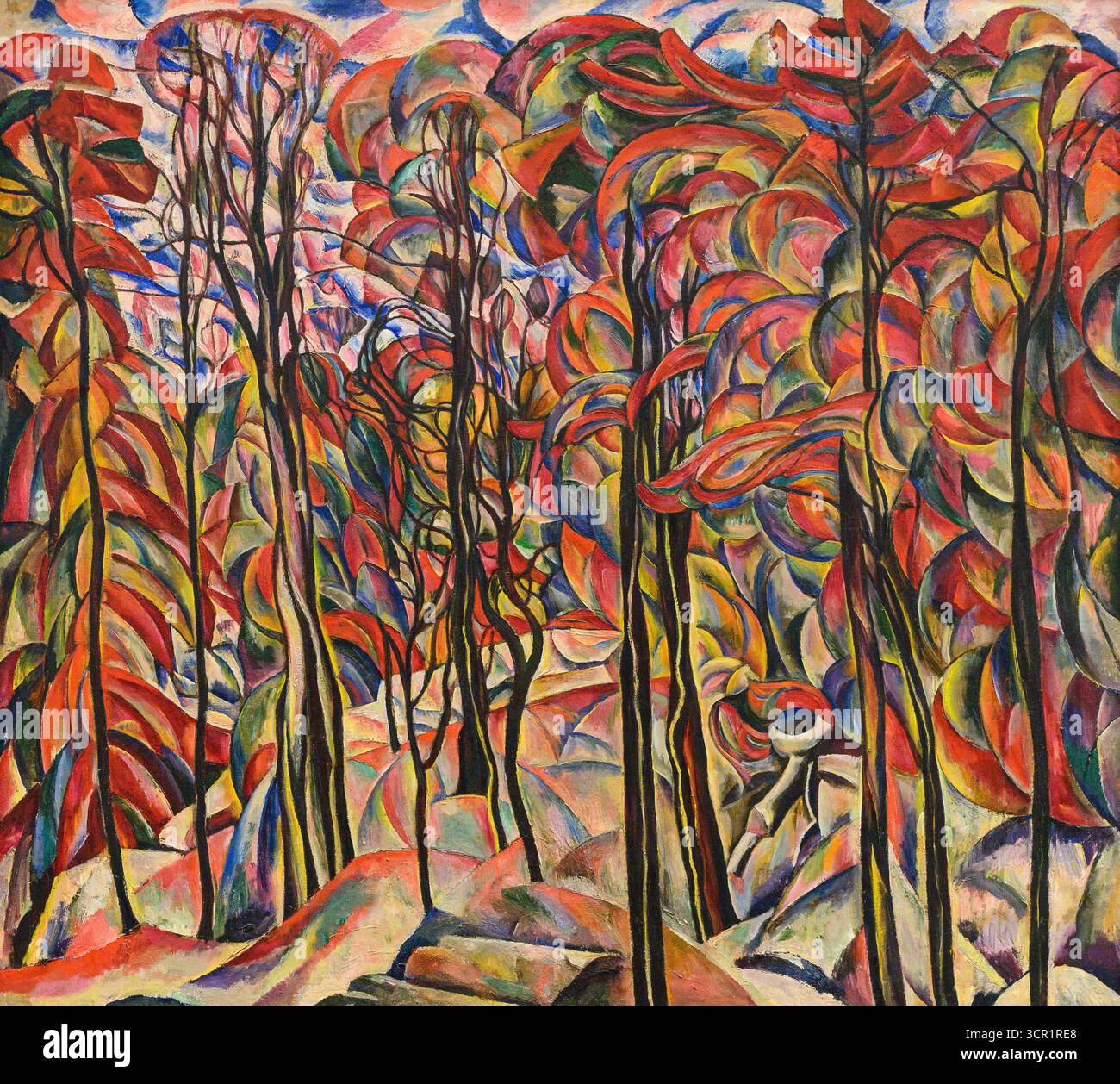 Automne/Parc (1922-1925) d'Abraham A. Manievich (Abram Manevitch) (1881-1942). Banque D'Images