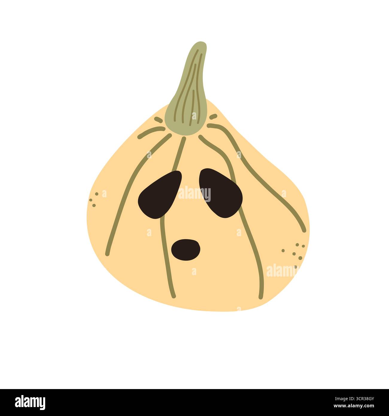 Citrouille pour Halloween. Illustration isolée vectorielle. Illustration de Vecteur