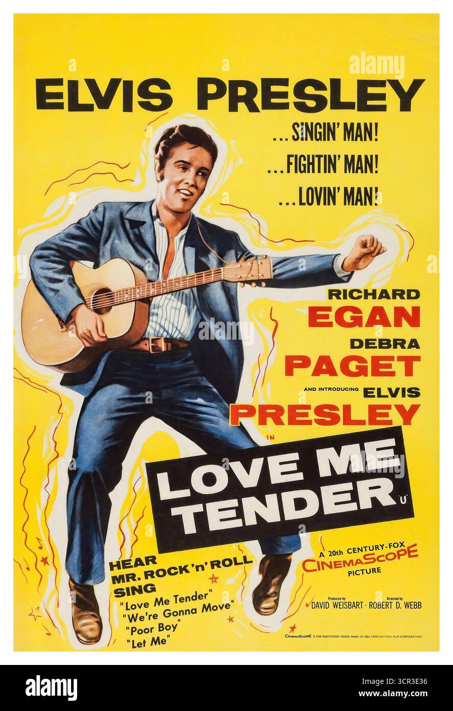 ELVIS PRESLEY dans LOVE ME TENDER (1956), réalisé par ROBERT D. WEBB. Crédit: 20th CENTURY FOX / Album Banque D'Images ELVIS PRESLEY dans LOVE ME TENDER (1956), réalisé par ROBERT D. WEBB. Crédit: 20th CENTURY FOX / Album Banque D'Images