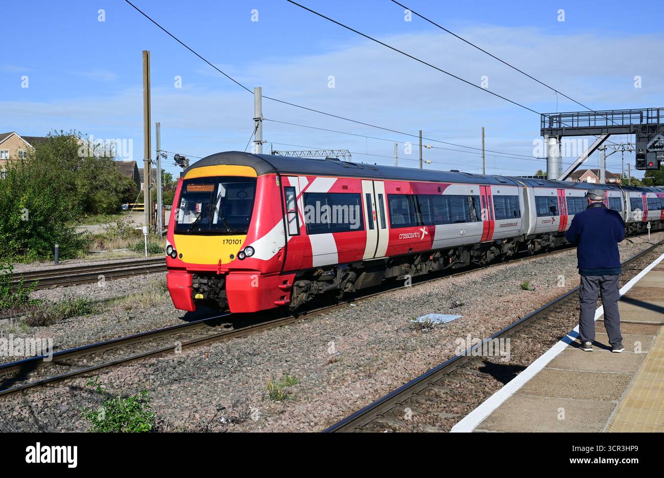 CrossCountry Class 170 TurboStar, 170101, rénové à Peterborough, Cambridgeshire, Angleterre, ROYAUME-UNI Banque D'Images