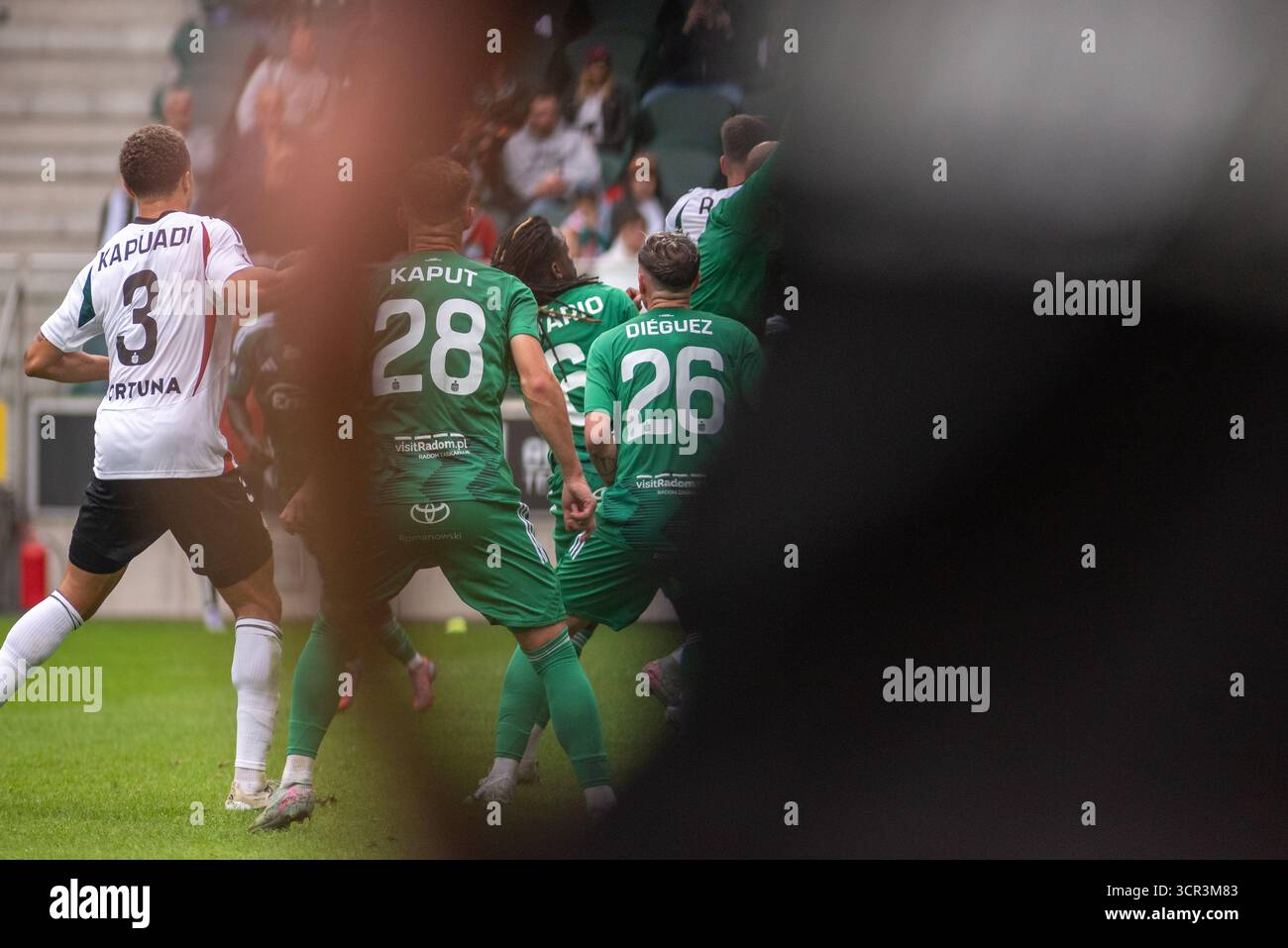 Varsovie, POL – Legia Varsovie affronte Radomiak Radom en Ekstraklasa polonaise. Banque D'Images