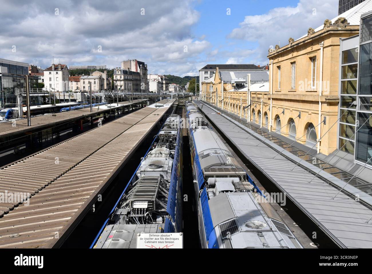 Gare de Nancy-ville à Nancy dans la région nord-est de la France du Grand est. Banque D'Images