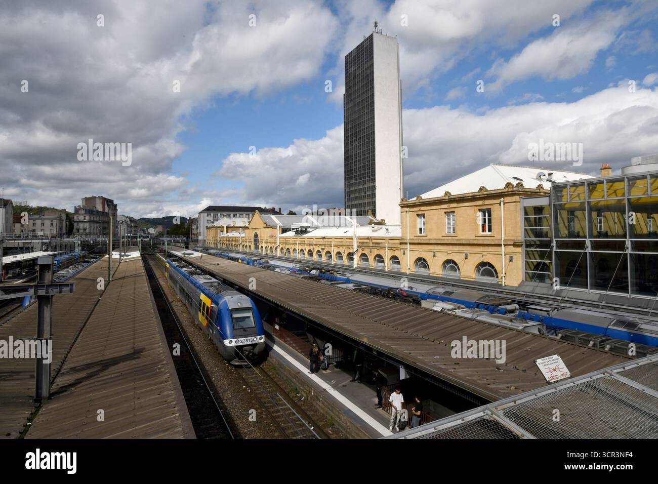 Gare de Nancy-ville à Nancy dans la région nord-est de la France du Grand est. Banque D'Images