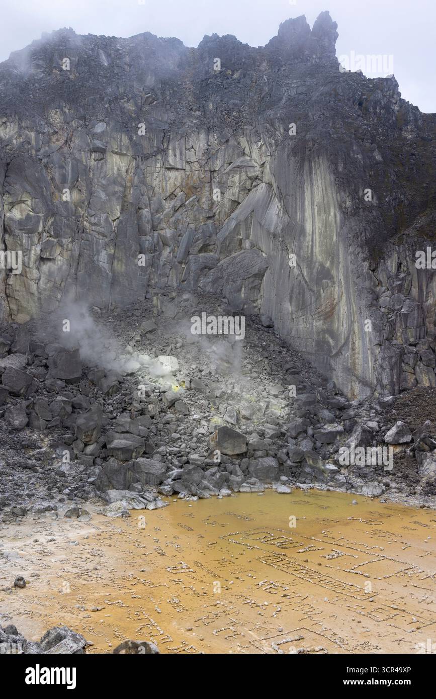 Mont Sibayak, un volcan dans la régence de Kato, Sumatra, Indonésie Banque D'Images Mont Sibayak, un volcan dans la régence de Kato, Sumatra, Indonésie Banque D'Images
