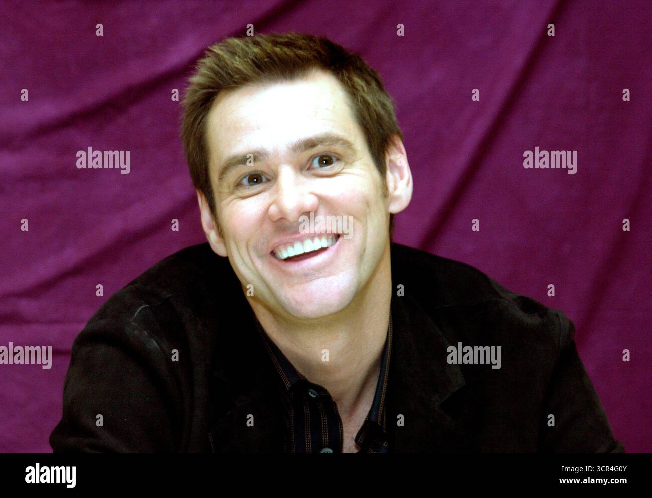 Jim Carrey lors d'une conférence de presse pour 'Lemony Snicket's A Series of Unluck Events', Hollywood - 22 novembre 2004 Banque D'Images