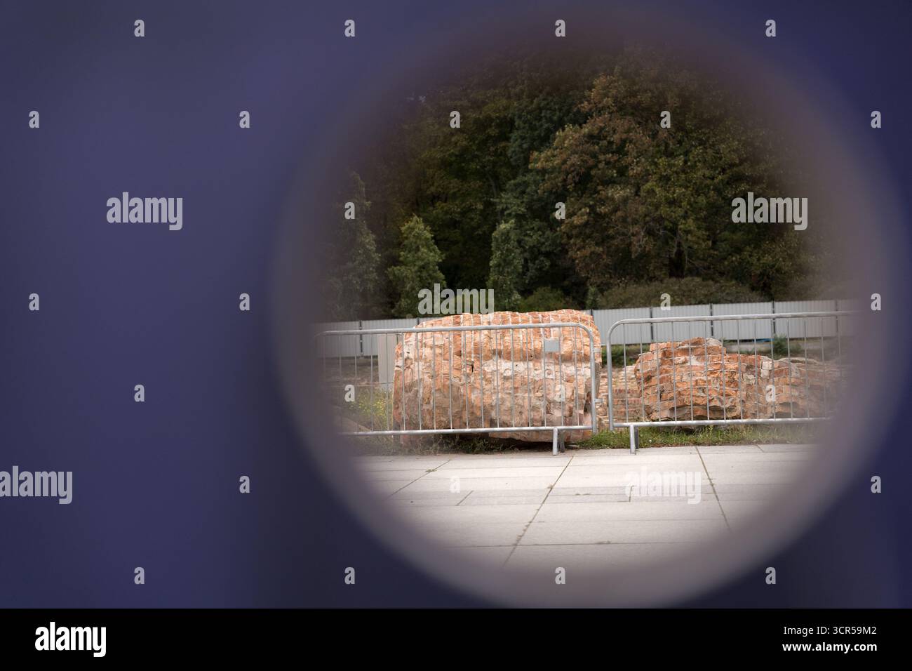 Varsovie, Pologne. 28 septembre 2025. Travaux de reconstruction du palais saxon et du palais Bruhl à Varsovie, Pologne, le 28 septembre 2025. (Photo de Weronika Kowalska/NurPhoto) crédit : NurPhoto SRL/Alamy Live News Banque D'Images