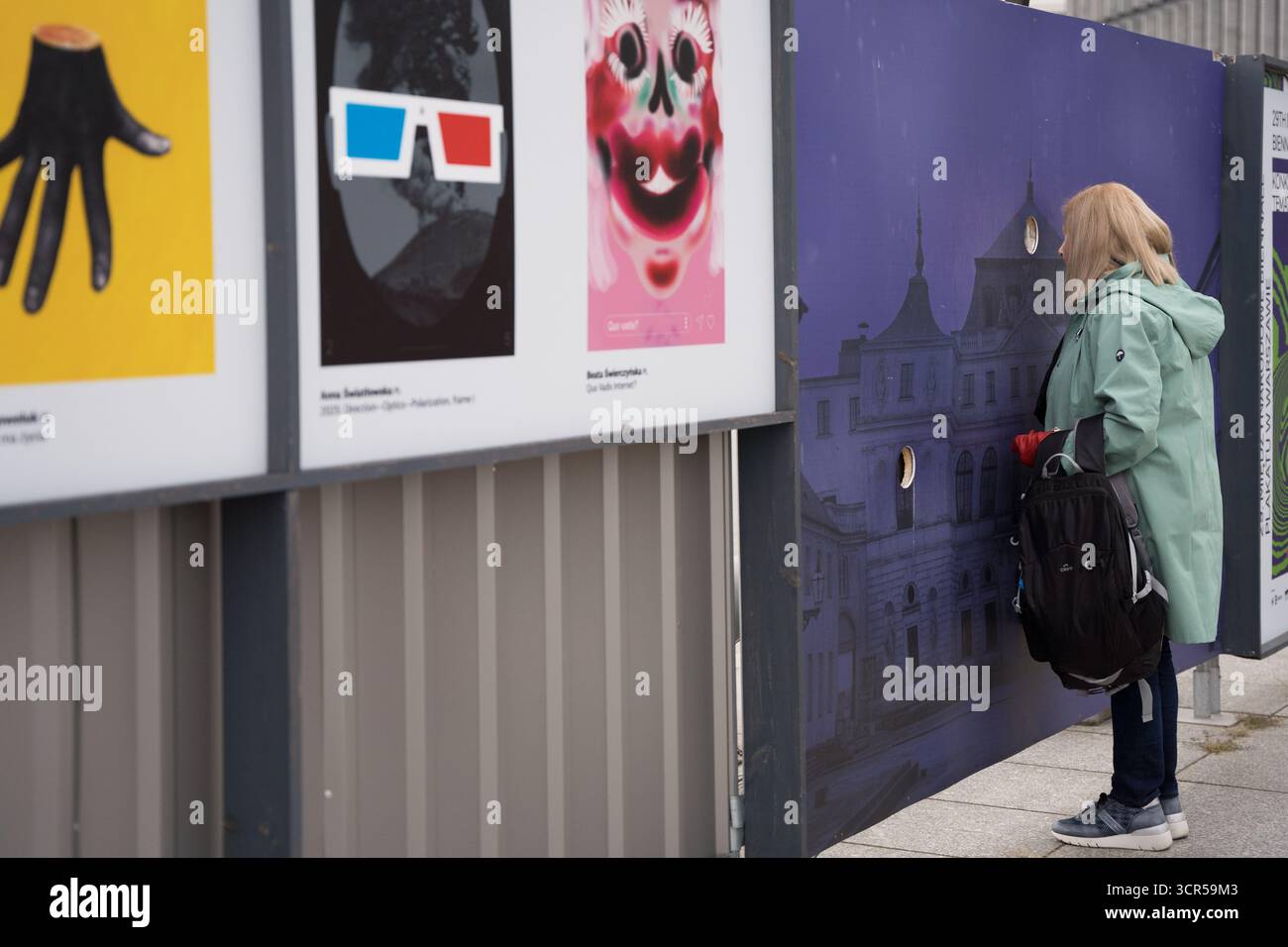 Varsovie, Pologne. 28 septembre 2025. Travaux de reconstruction du palais saxon et du palais Bruhl à Varsovie, Pologne, le 28 septembre 2025. (Photo de Weronika Kowalska/NurPhoto) crédit : NurPhoto SRL/Alamy Live News Banque D'Images