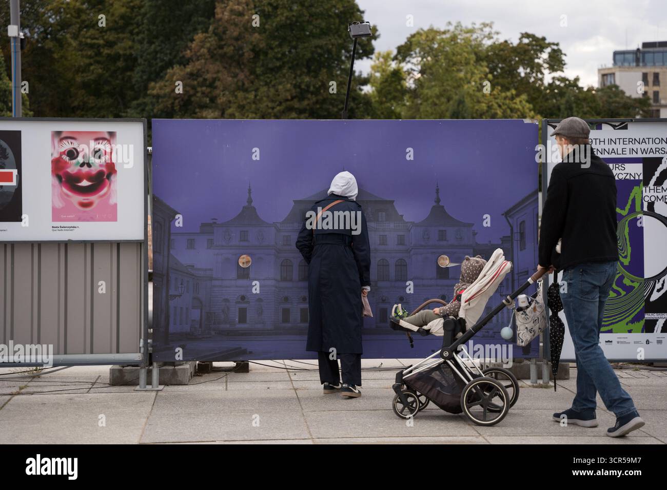 Varsovie, Pologne. 28 septembre 2025. Travaux de reconstruction du palais saxon et du palais Bruhl à Varsovie, Pologne, le 28 septembre 2025. (Photo de Weronika Kowalska/NurPhoto) crédit : NurPhoto SRL/Alamy Live News Banque D'Images