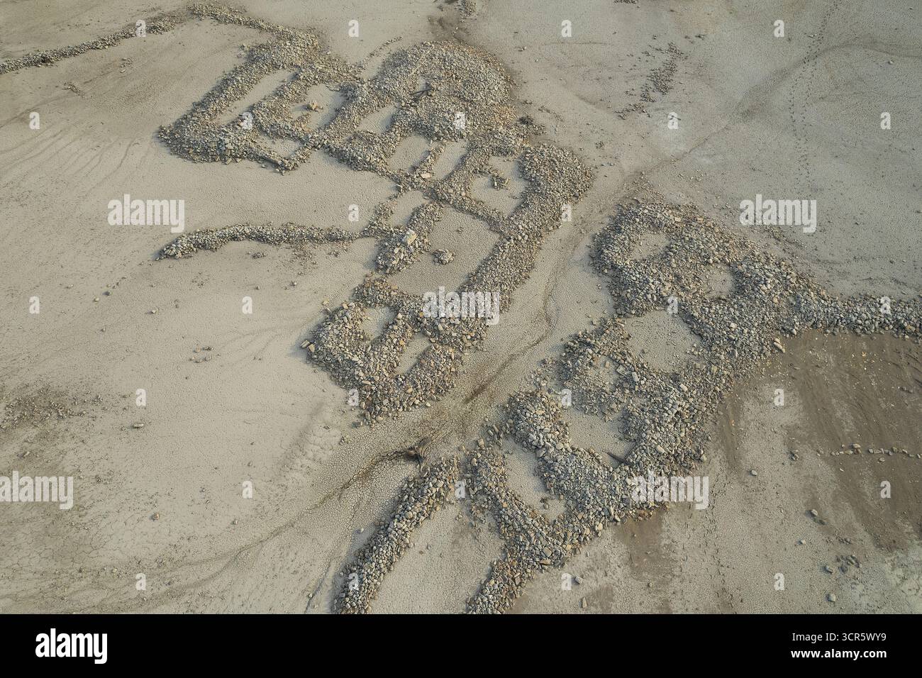 Maisons anciennes du village de Tiermas dans le réservoir de Yesa, Saragosse, Aragon, Espagne Banque D'Images