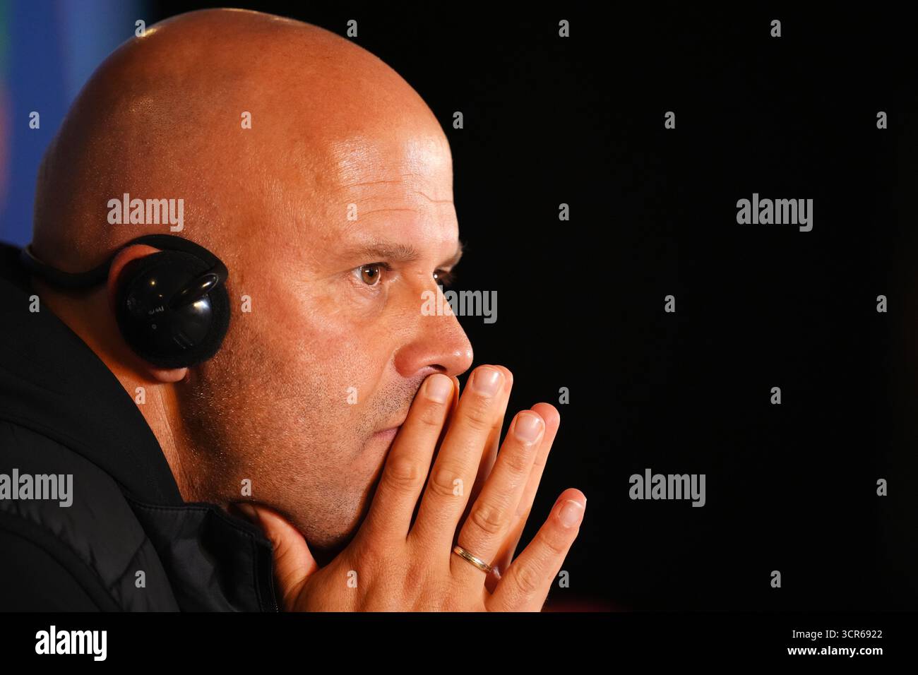 Arne Slot, manager de Liverpool, lors d'une conférence de presse au RAMS Park, Istanbul. Date de la photo : lundi 29 septembre 2025. Banque D'Images