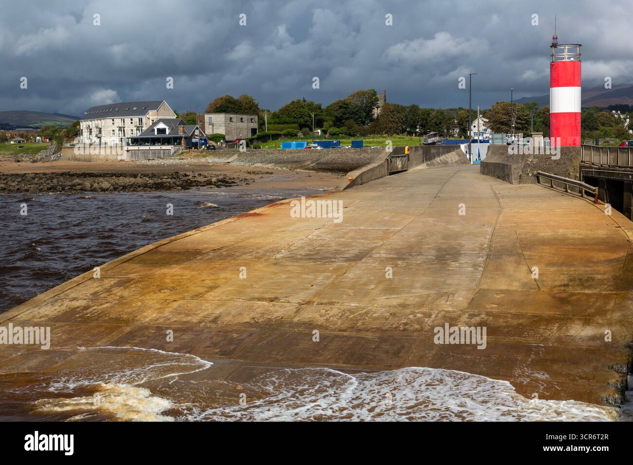 Phare de Buncrana, Buncrana, comté de Donegal, Irlande Banque D'Images