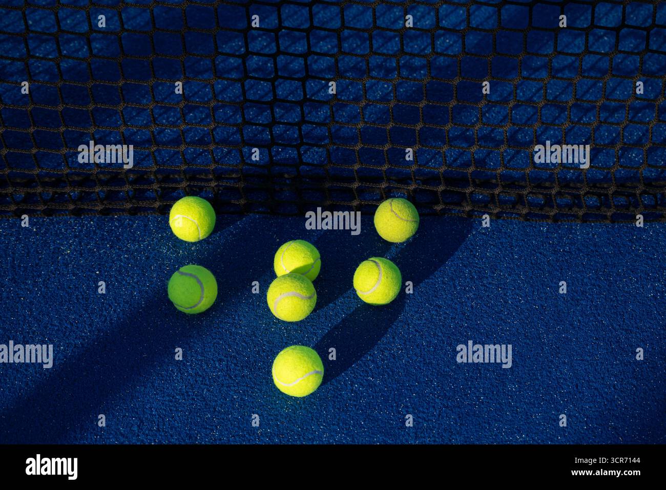 Les détails d'un jeu Padel le concept d'une précision Banque D'Images