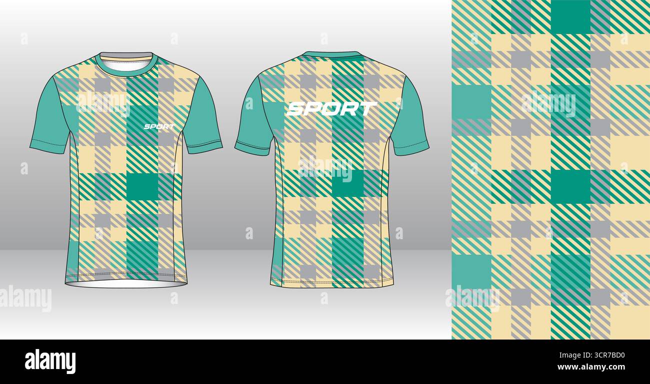 Conception de jersey de course avec motif vectoriel abstrait coloré. Vêtements de sport légers, respirants et à séchage rapide pour le marathon, le trail, l'athlétisme, Illustration de Vecteur