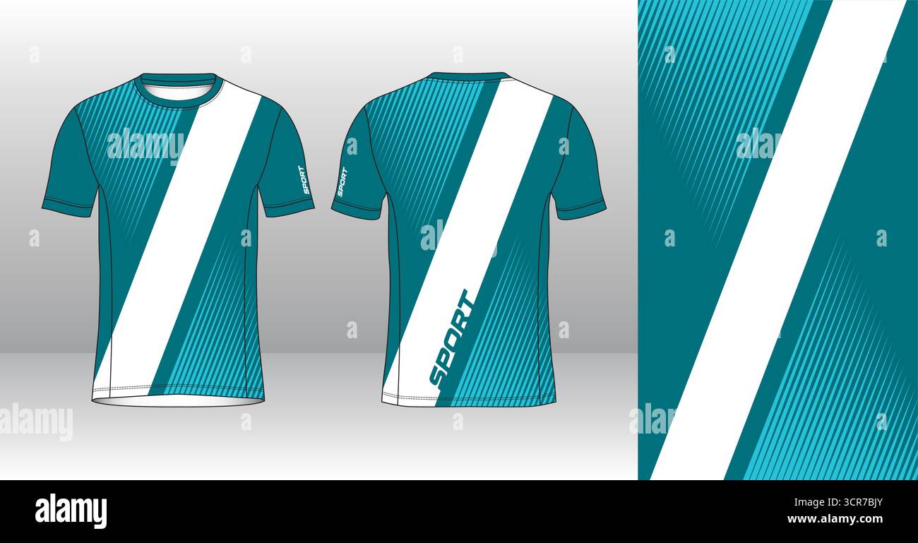 Conception de jersey de course avec motif vectoriel abstrait coloré. Vêtements de sport légers, respirants et à séchage rapide pour le marathon, le trail, l'athlétisme, Illustration de Vecteur