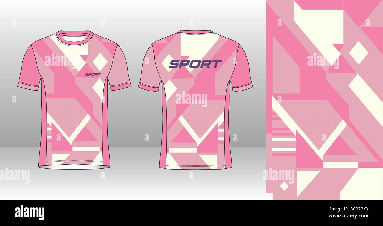 Conception de jersey de course avec motif vectoriel abstrait coloré. Vêtements de sport légers, respirants et à séchage rapide pour le marathon, le trail, l'athlétisme, Illustration de Vecteur