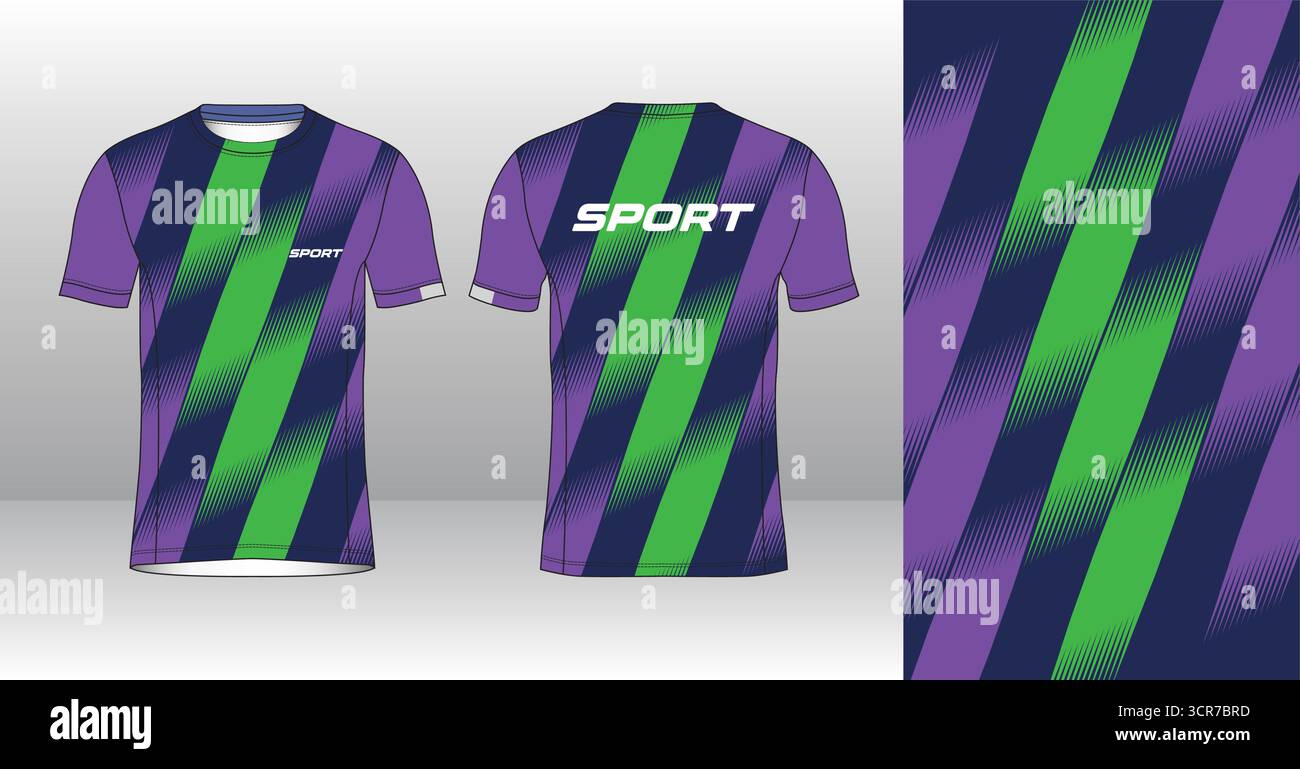 Conception de jersey de course avec motif vectoriel abstrait coloré. Vêtements de sport légers, respirants et à séchage rapide pour le marathon, le trail, l'athlétisme, Illustration de Vecteur