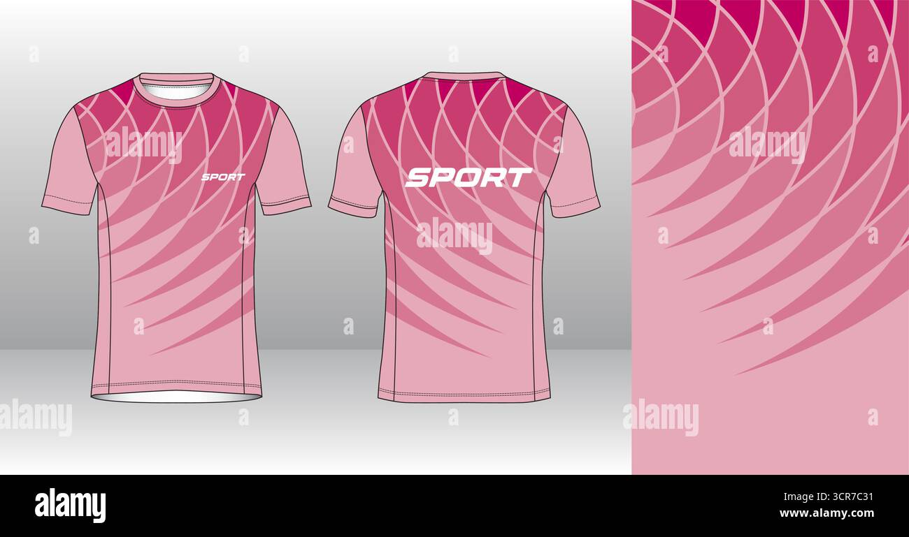 Conception de jersey de course avec motif vectoriel abstrait coloré. Vêtements de sport légers, respirants et à séchage rapide pour le marathon, le trail, l'athlétisme, Illustration de Vecteur