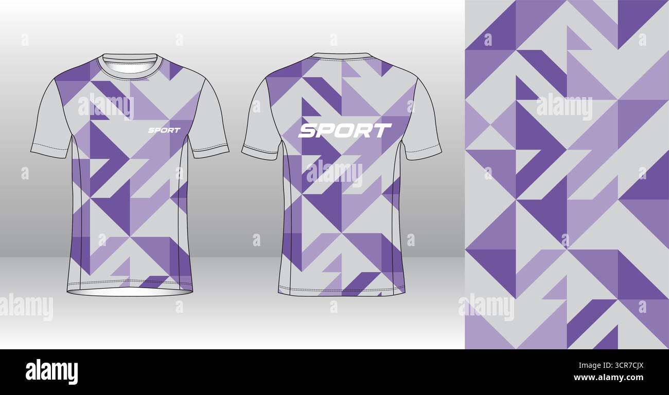 Conception de jersey de course avec motif vectoriel abstrait coloré. Vêtements de sport légers, respirants et à séchage rapide pour le marathon, le trail, l'athlétisme, Illustration de Vecteur