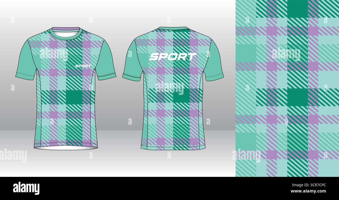 Conception de jersey de course avec motif vectoriel abstrait coloré. Vêtements de sport légers, respirants et à séchage rapide pour le marathon, le trail, l'athlétisme, Illustration de Vecteur