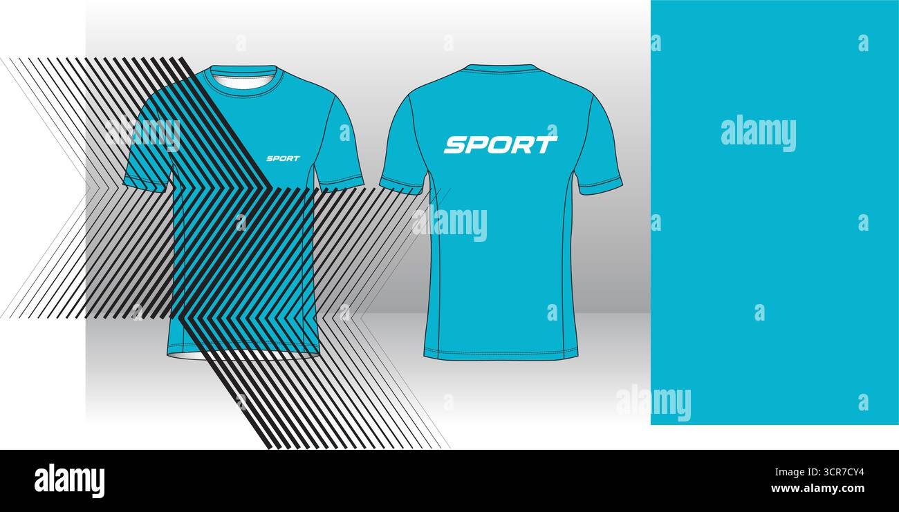 Conception de jersey de course avec motif vectoriel abstrait coloré. Vêtements de sport légers, respirants et à séchage rapide pour le marathon, le trail, l'athlétisme, Illustration de Vecteur