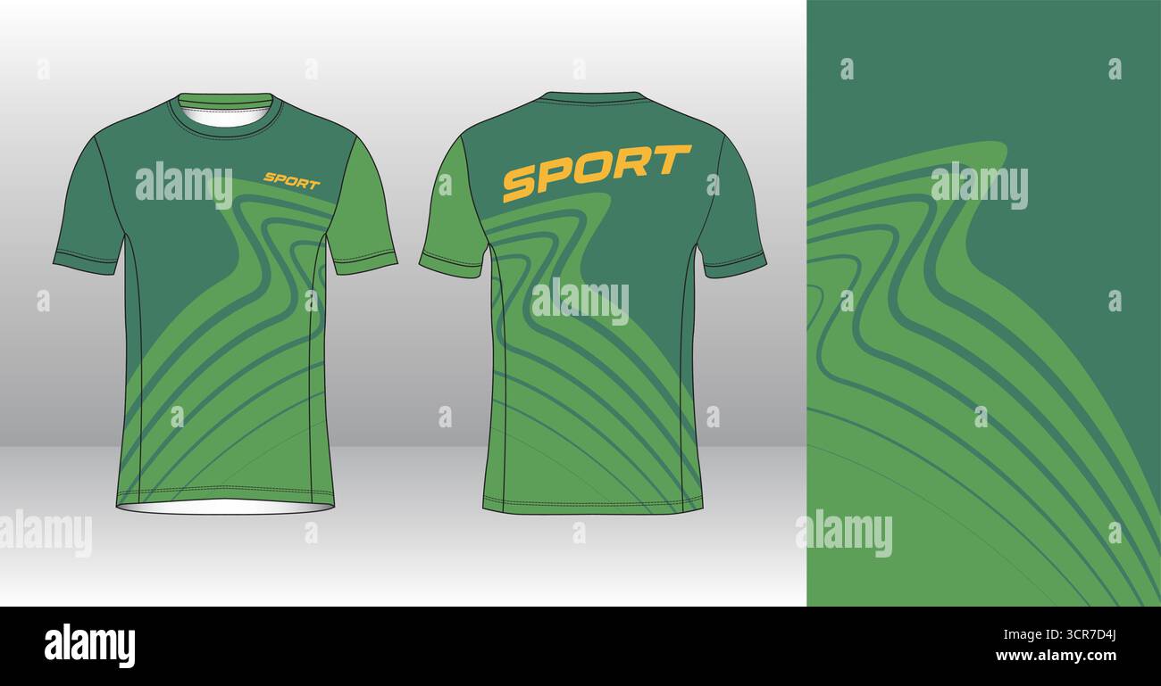 Conception de jersey de course avec motif vectoriel abstrait coloré. Vêtements de sport légers, respirants et à séchage rapide pour le marathon, le trail, l'athlétisme, Illustration de Vecteur