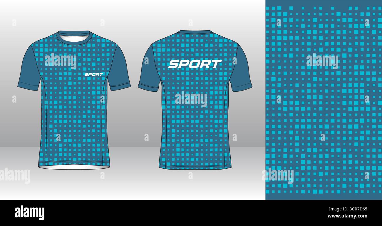 Conception de jersey de course avec motif vectoriel abstrait coloré. Vêtements de sport légers, respirants et à séchage rapide pour le marathon, le trail, l'athlétisme, Illustration de Vecteur