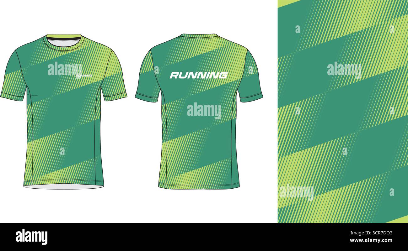 Conception de jersey de course avec motif vectoriel abstrait coloré. Vêtements de sport légers, respirants et à séchage rapide pour le marathon, le trail, l'athlétisme, Illustration de Vecteur