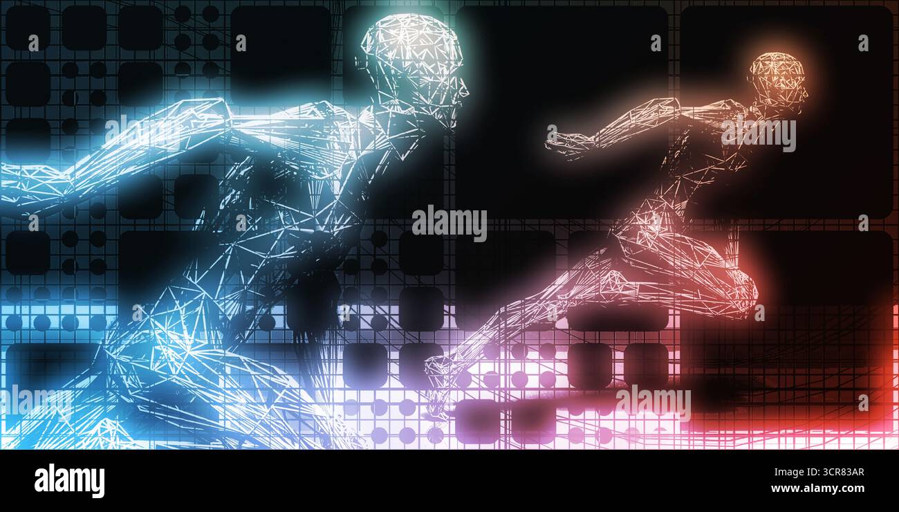 Ingénierie sportive et rapport d'entraînement de performance athlétique Banque D'Images