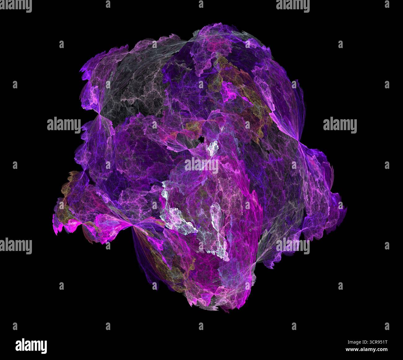 Illustration d'une illustration de la fractale numérique Banque D'Images