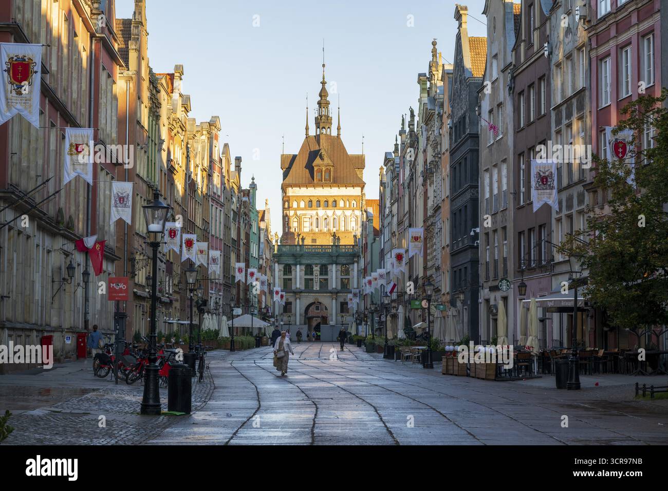 Long Tor Tor Brama Zlota, long Market, Dlugi Targ, Gdansk, Gdansk, Pologne Banque D'Images