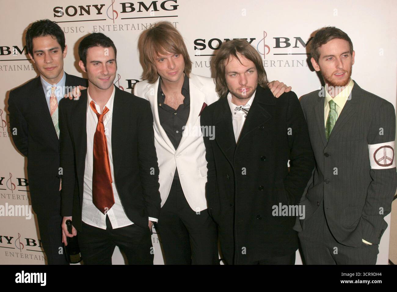 Maroon 5 à la soirée Post Grammy Sony BMG qui s'est tenue au Hollywood Roosevelt Hotel, Hollywood - 13 février 2005 Banque D'Images