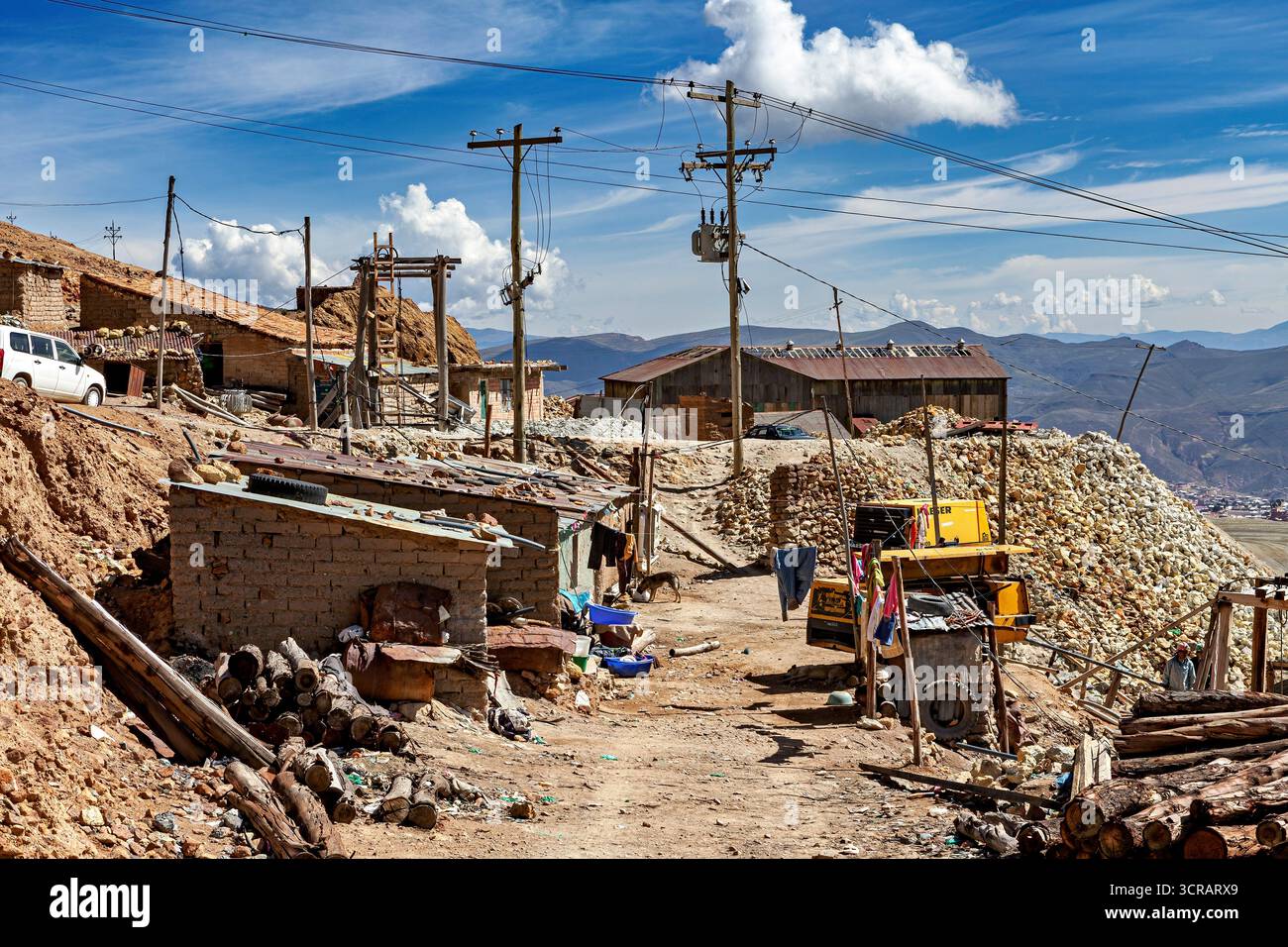 Les mines de silber du Cerro Rico à Potosi en Bolivie Banque D'Images