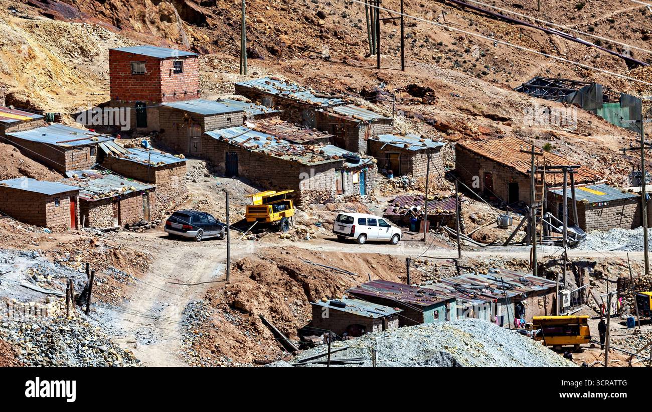 Les mines de silber du Cerro Rico à Potosi en Bolivie Banque D'Images