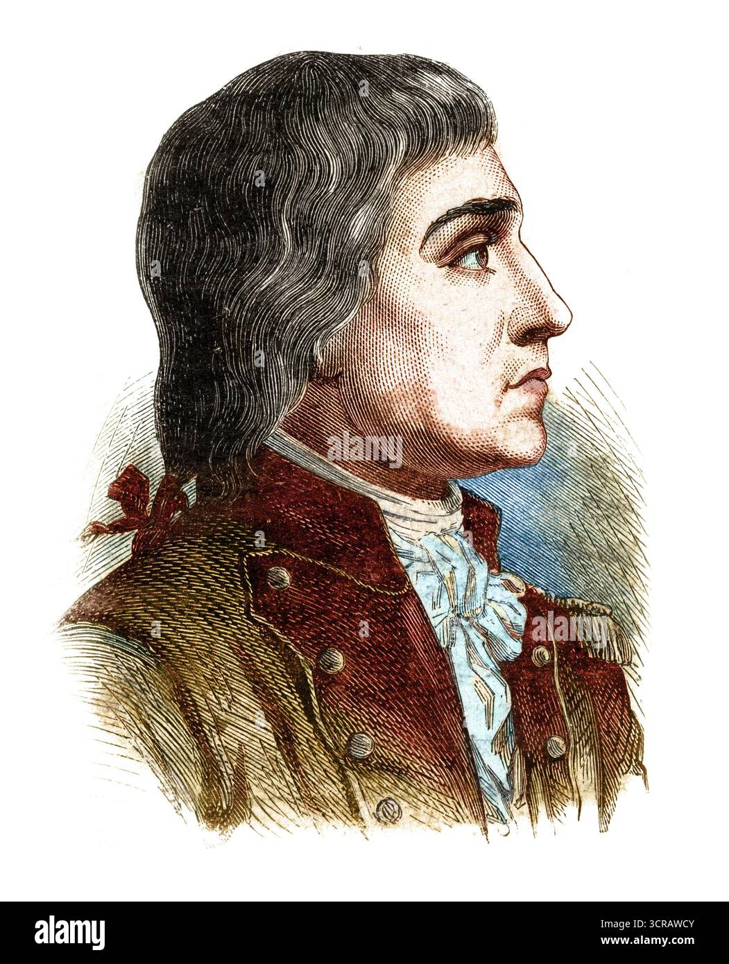 Portrait de Rouget de Lisle (Rouget de L'isle, 1760 - 1836) Banque D'Images