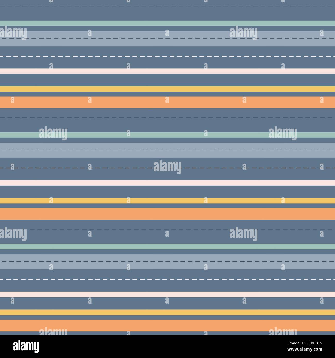 Cette conception comporte des bandes horizontales dans des tons lumineux de bleu, orange et vert clair. Les différentes largeurs et couleurs créent un effet visuel dynamique Illustration de Vecteur