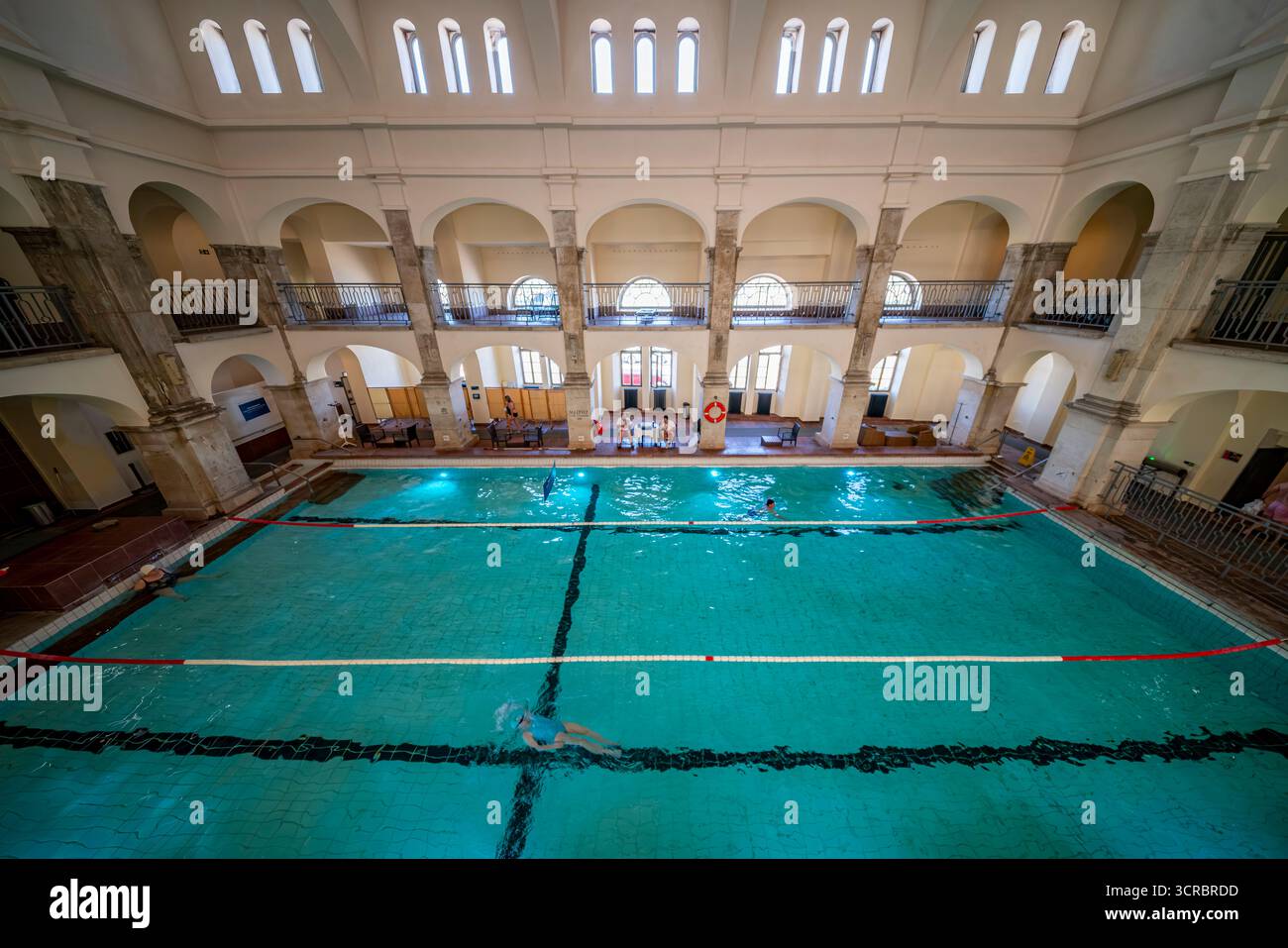 15.09.25. Budapest, Hongrie, Europe. Photo intérieure sur le bain thermal Rudas Banque D'Images