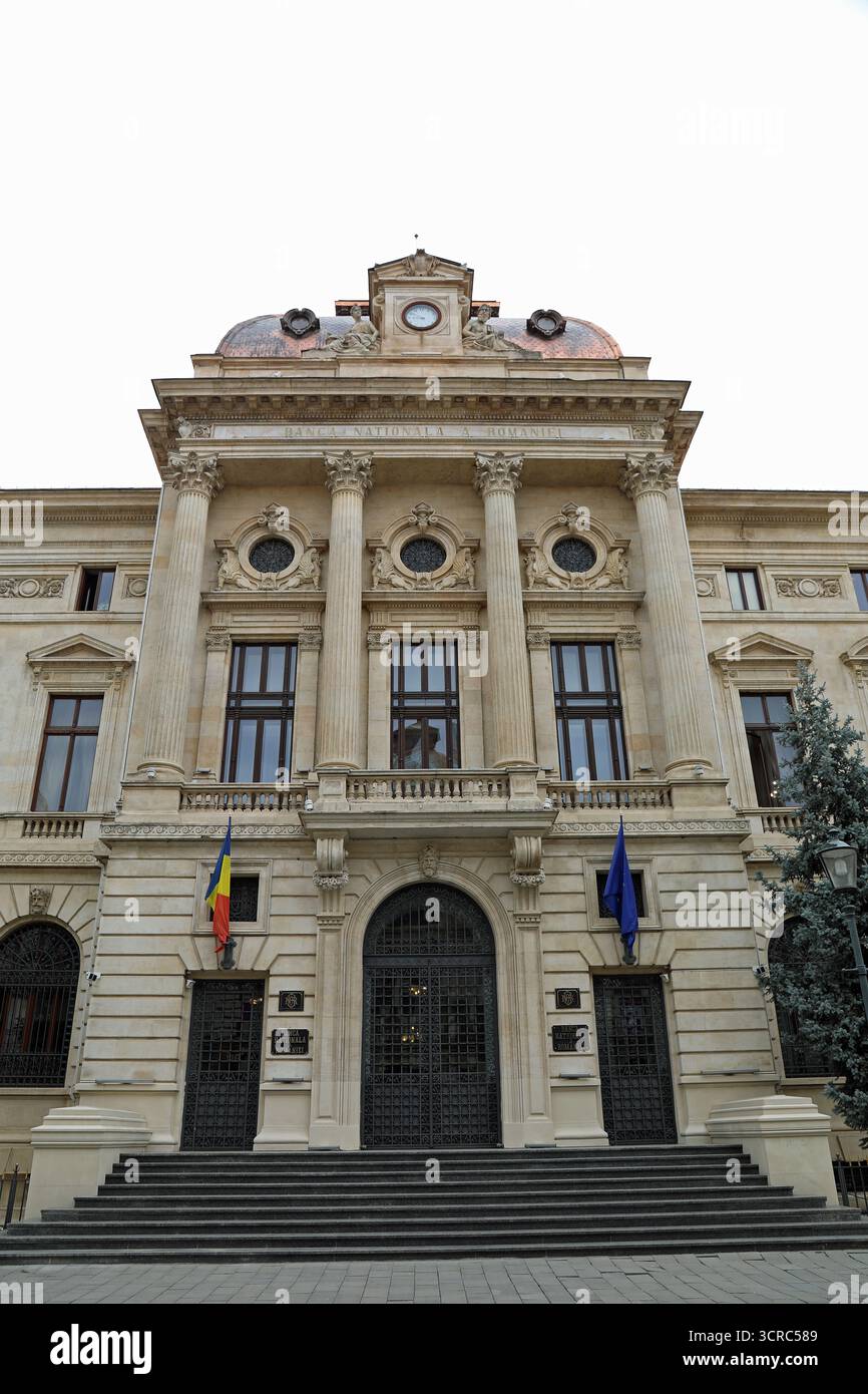Banque nationale de Roumanie à Bucarest Banque D'Images