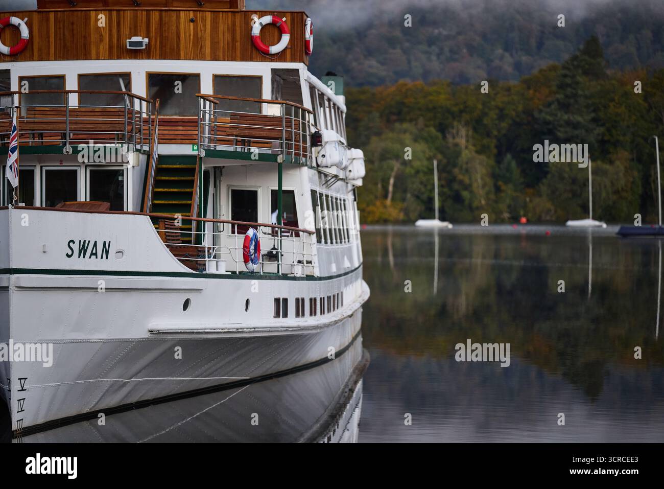 Windermere Lake Cruises Vwan construit en 1938 par Vickers de Barrow-in-Furness et membre de la National Historic Fleet. Banque D'Images