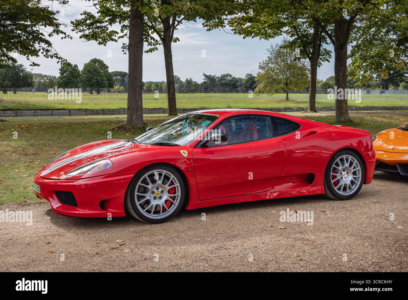 2005 Ferrari 360 Challenge Stradale, concours of Elegance 2025, Hampton court Palace, Londres, Royaume-Uni Banque D'Images