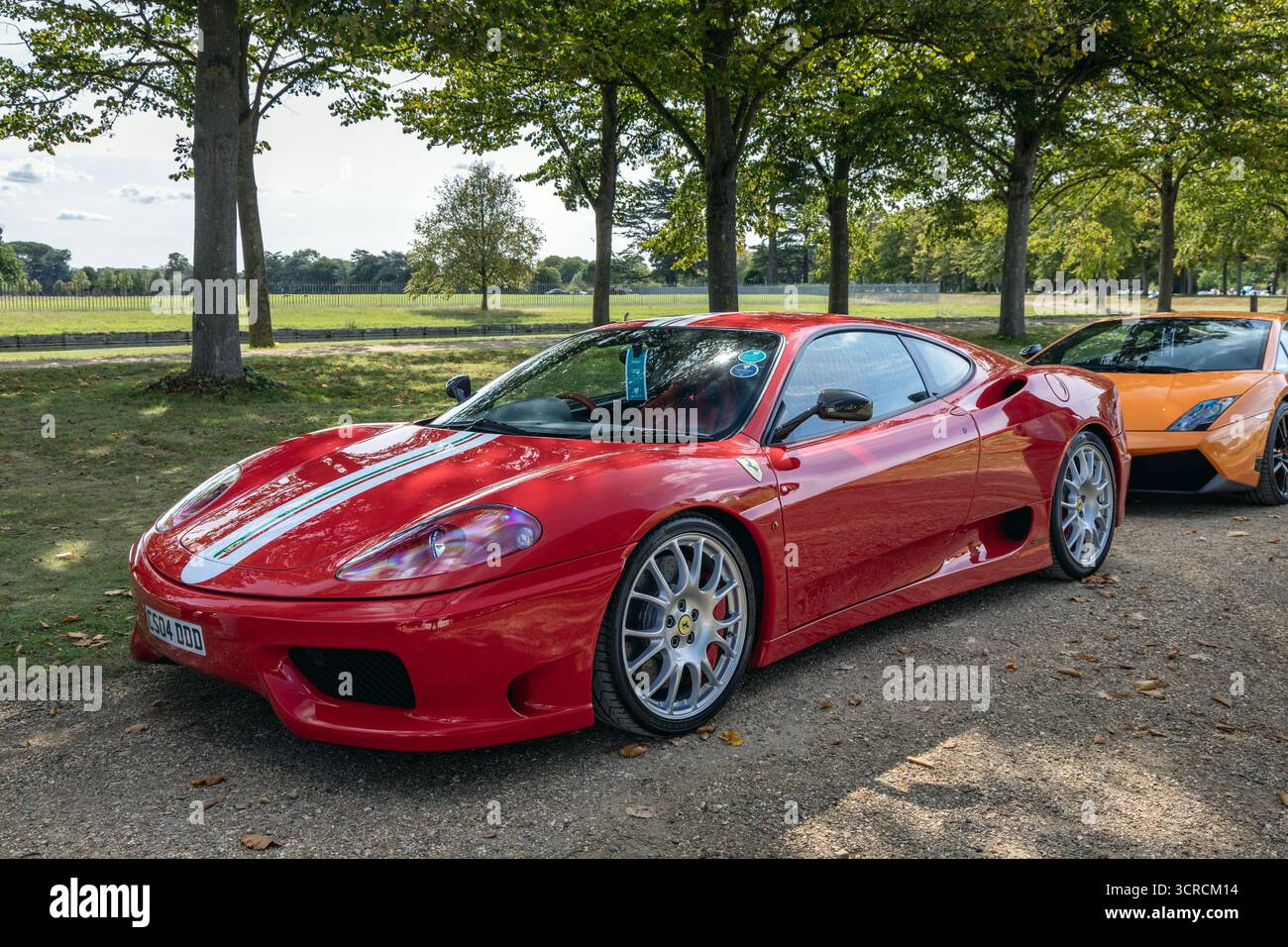 2005 Ferrari 360 Challenge Stradale, concours of Elegance 2025, Hampton court Palace, Londres, Royaume-Uni Banque D'Images