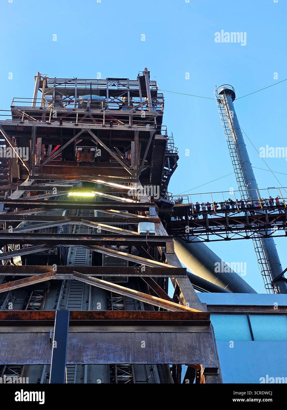 Monterrey, Nuevo Leon, Mexique - 29 juillet 2025 : Musée de l'acier sur l'histoire de l'industrie sidérurgique à Monterrey, Nuevo Leon, à l'intérieur du parc Fundidora Banque D'Images