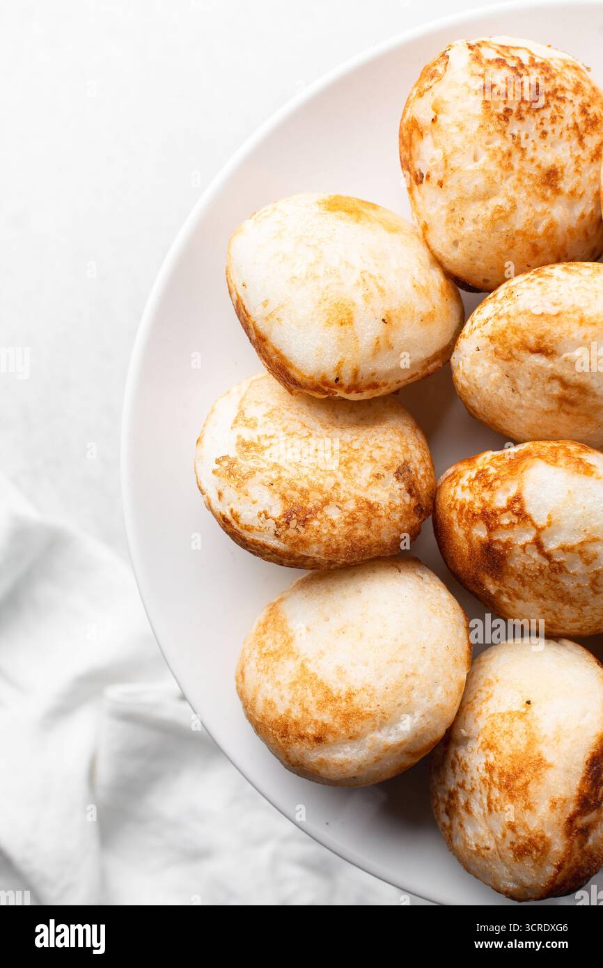 Vue de dessus du masa, vue de dessus de la nourriture du nord du nigeria masa gâteau de riz Banque D'Images
