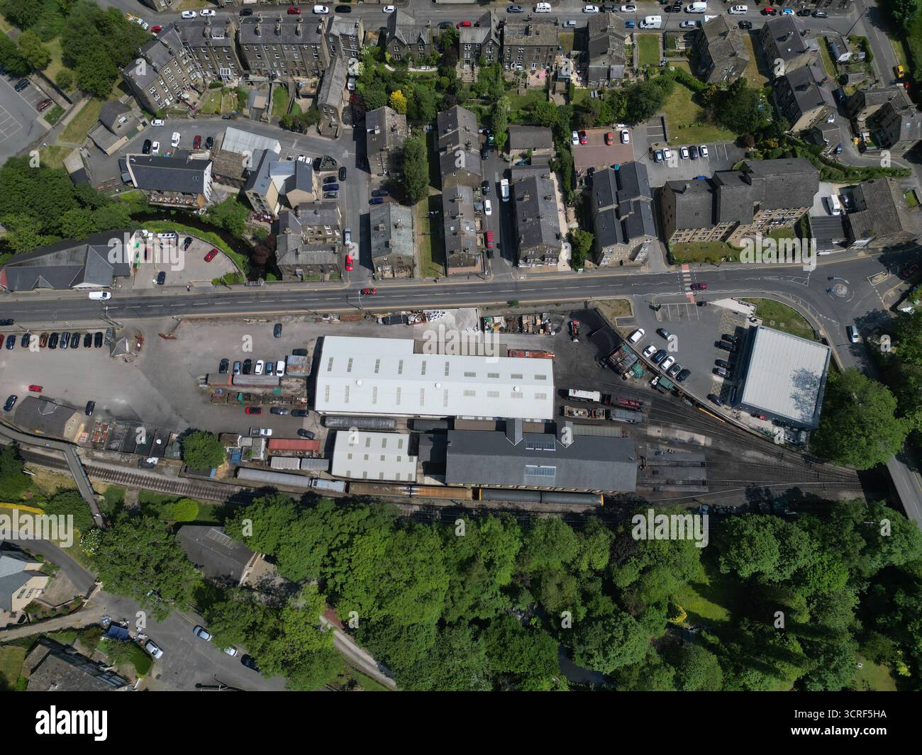 Gare historique de Haworth, Keighley & Worth Valley Railway, Haworth. West Yorkshire Banque D'Images