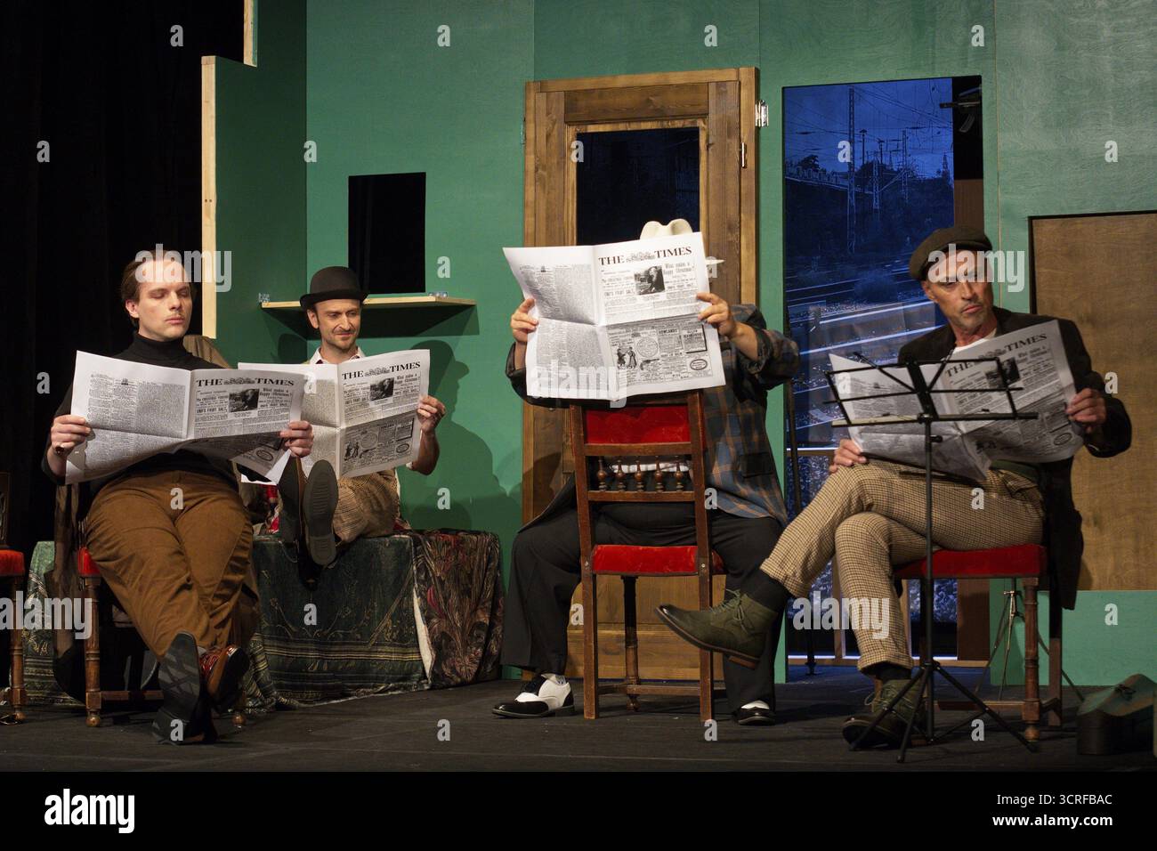 Henning Wolff (Louis Harvey), Thilo Herrmann (Professeur Marcus), Pablo Nina Toculescu (Willie Knoxton), Silvio Hildebrandt (Dr Courtenay), LADYKILLERS, ph Banque D'Images