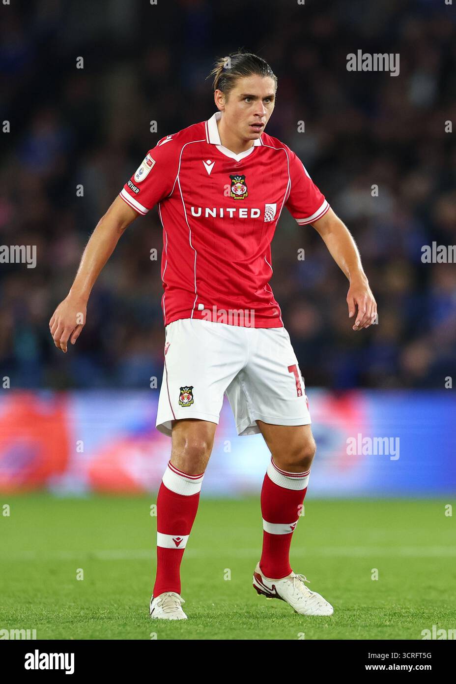 Leicester, Royaume-Uni. 30 septembre 2025. George Dobson de Wrexham lors du match de championnat Leicester City vs Wrexham Sky Bet au King Power Stadium de Leicester. Le crédit photo devrait se lire : Cody Froggatt/Sportimage crédit : Sportimage Ltd/Alamy Live News Banque D'Images