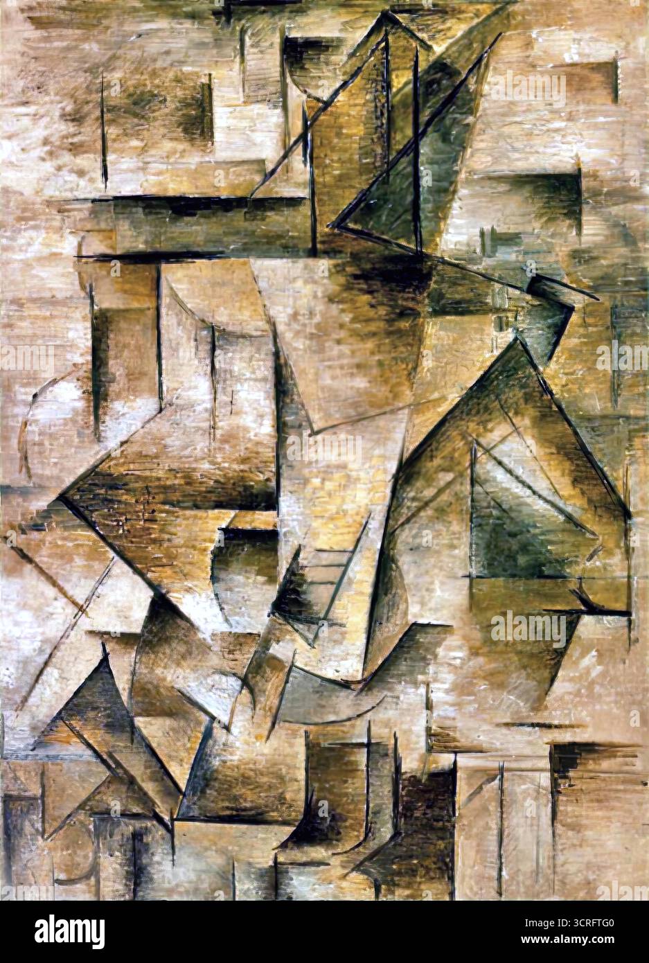 Pablo Picasso, joueur de guitare, 1910. Illustration de Vecteur