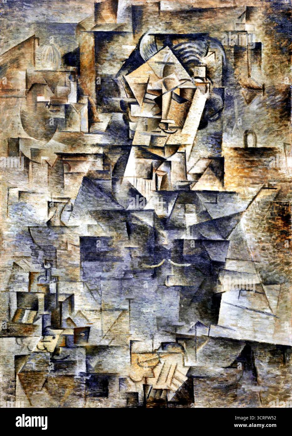 Pablo Picasso, Portrait de Daniel-Henry Kahnweiler, 1910. Illustration de Vecteur